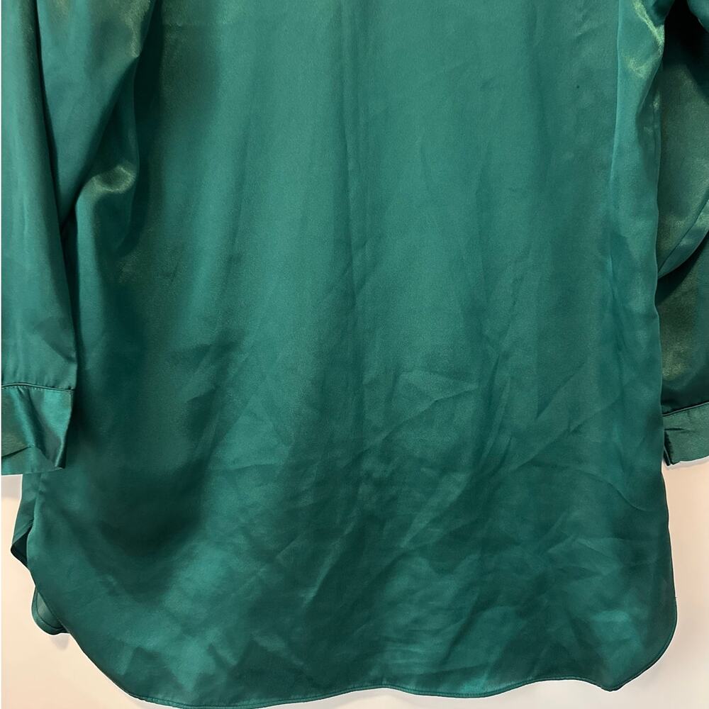 Vintage Victoria's Secret VS Gold Label Long Sleeve Pajama Night Shirt Satin S - Picture 11 of 11